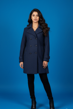 Beautifully styled, this tailored double breasted coat is made in a lovely textured boucle fabric.Fully...