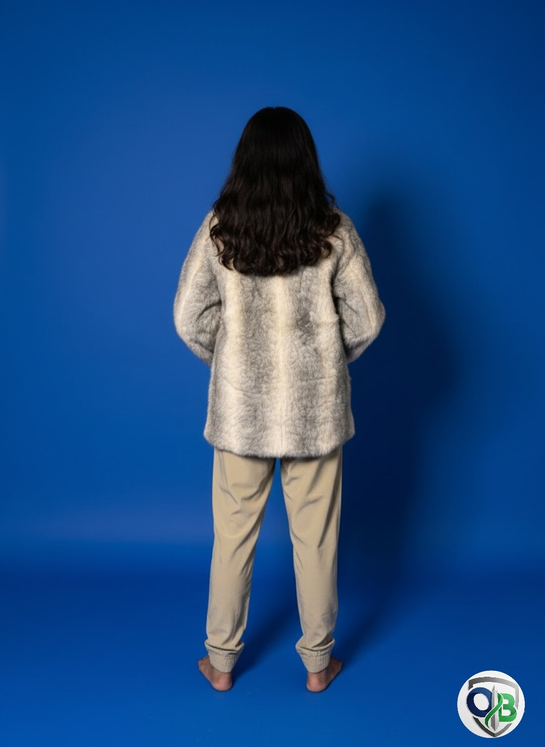 Luxurious Faux Fur Hooded Coat - Tan - Image 2